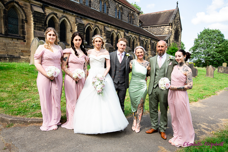 Group Portraits at St Margaret's Church wedding