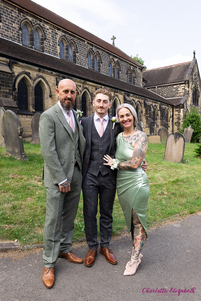 Group Portraits at St Margaret's Church wedding