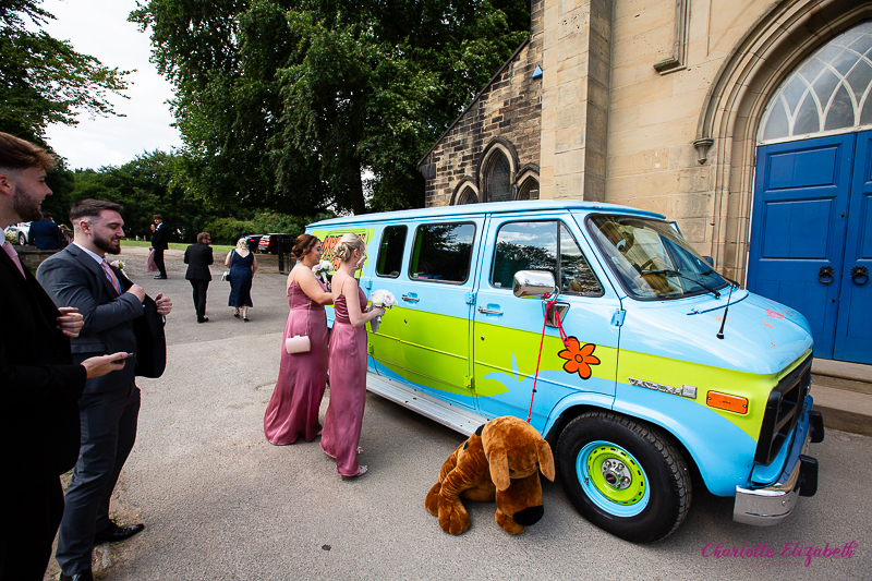 The Mystery Machine wedding car