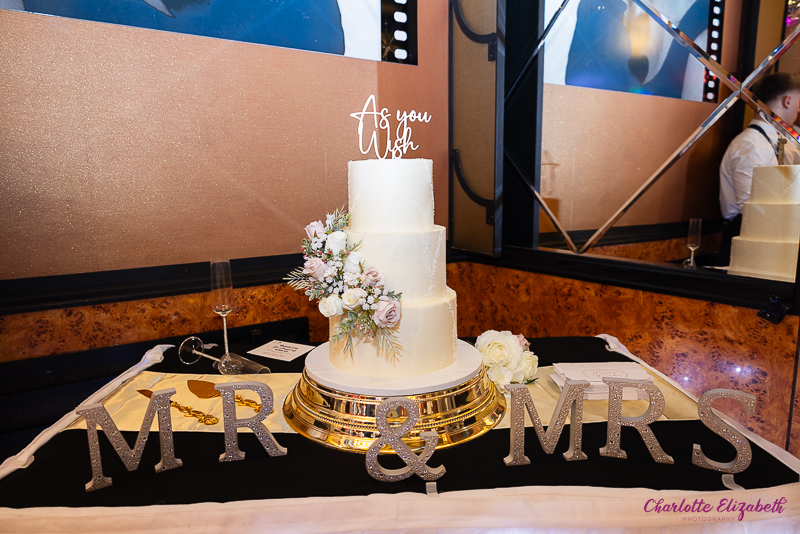 Princess Bride theme wedding cake