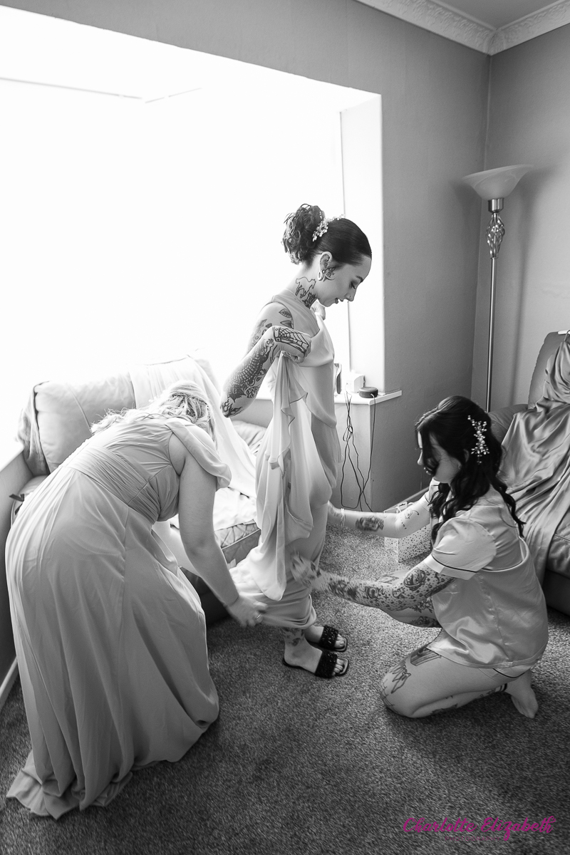 Bridal preparations by Charlotte Elizabeth natural wedding Photography