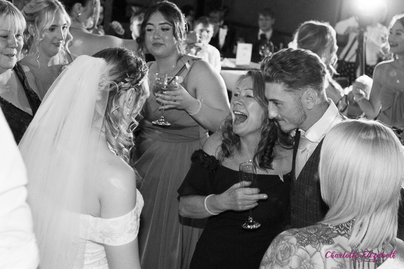 Guests on the dancefloor at The Earl of Doncaster wedding photographer
