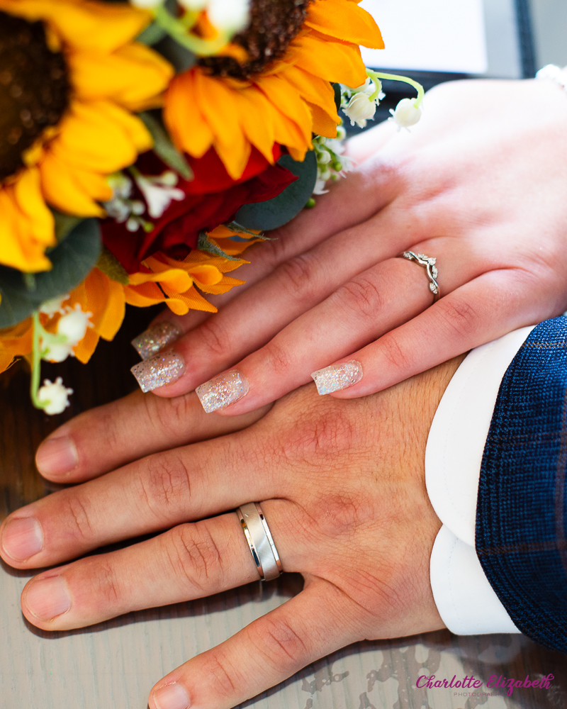 wedding ceremony inside the chapel at Burntwood Court Barnsley