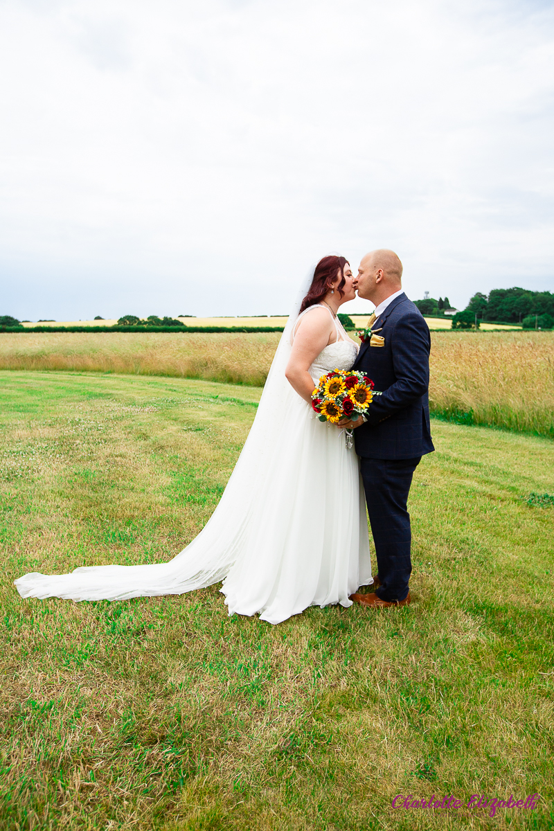 Couple portraits in the grounds of Burntwood Court hotel Barnsley wedding photographer