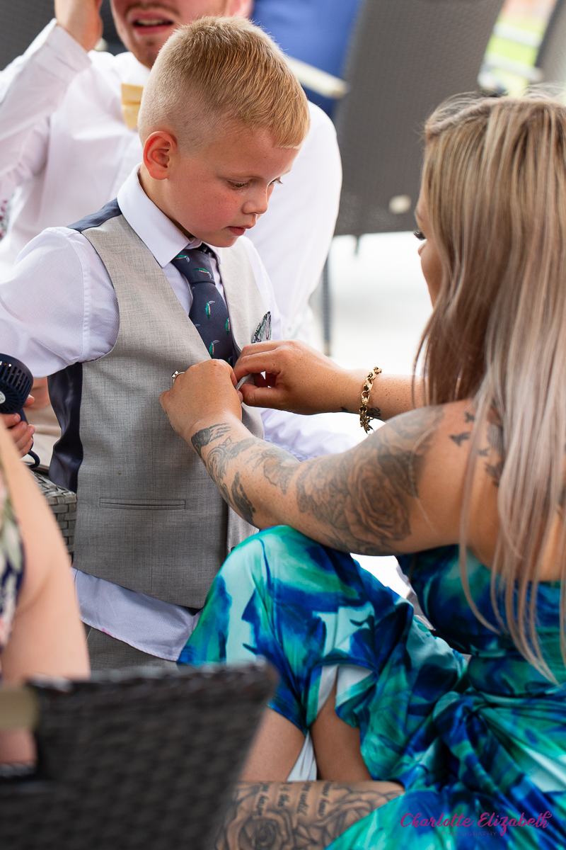 Wedding guests at Burntwood Court hotel Barnsley wedding photographer