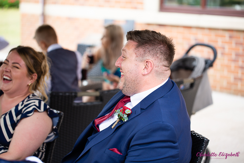 Wedding guests at Burntwood Court hotel Barnsley wedding photographer
