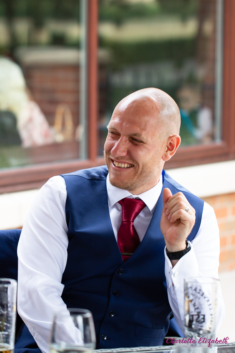 Wedding guests at Burntwood Court hotel Barnsley wedding photographer