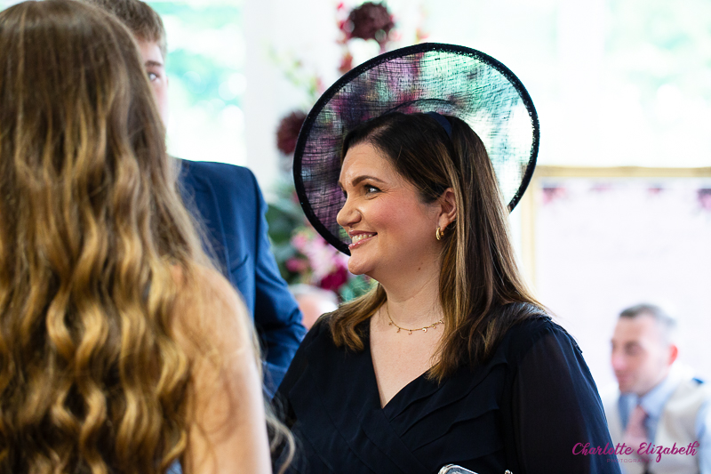 Wedding guests at Burntwood Court hotel Barnsley wedding photographer