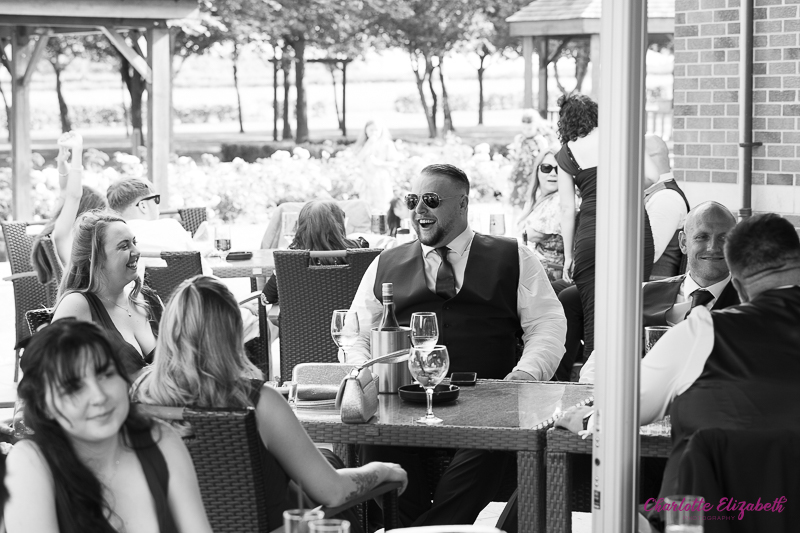 Wedding reception at Burntwood Court hotel Barnsley wedding photographer