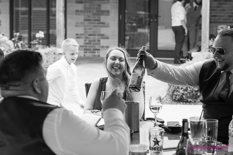 Wedding reception at Burntwood Court hotel Barnsley wedding photographer