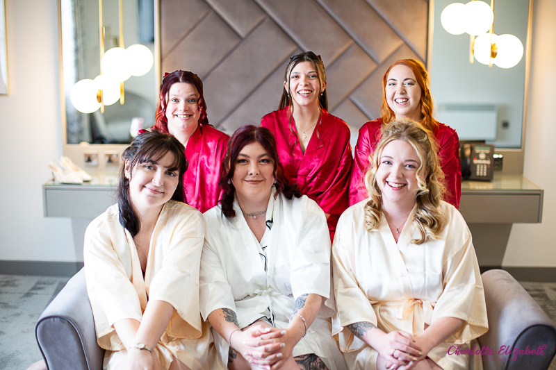 Bridal preparations at Burntwood court hotel by unobtrusive wedding photographer in Barnsley