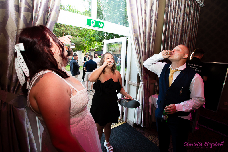 Wedding dancefloor at Burntwood Court hotel Barnsley wedding photographer