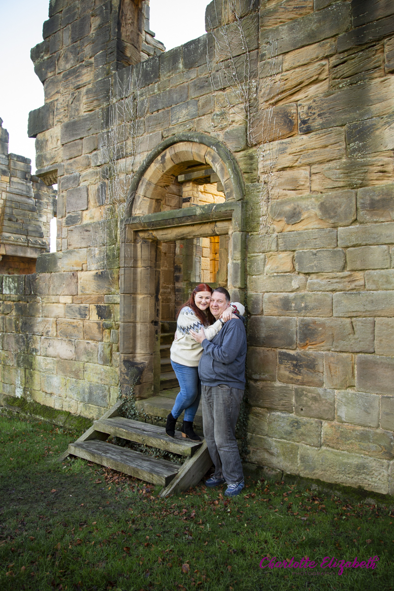 Pre-wedding session at Monk Bretton Priory Barnsley by Charlotte Elizabeth Photography