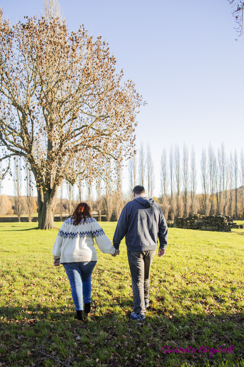 Pre-wedding session at Monk Bretton Priory Barnsley by Charlotte Elizabeth Photography