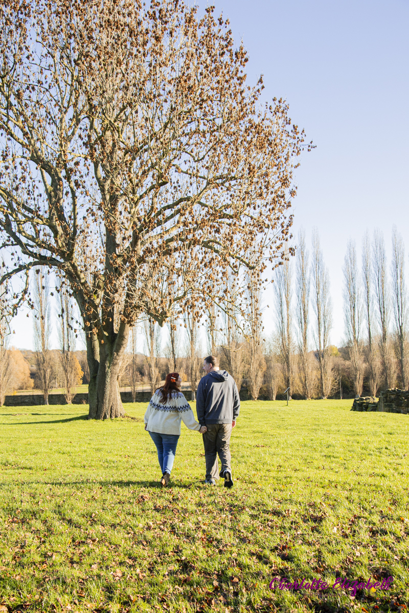 Pre-wedding session at Monk Bretton Priory Barnsley by Charlotte Elizabeth Photography