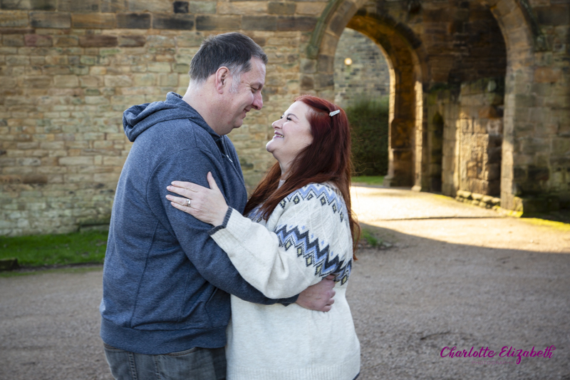 Pre-wedding session at Monk Bretton Priory Barnsley by Charlotte Elizabeth Photography