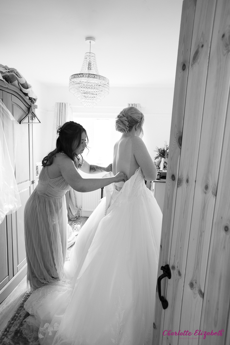 Bridal preparations at home by Charlotte Elizabeth Photography Barnsley Photographers