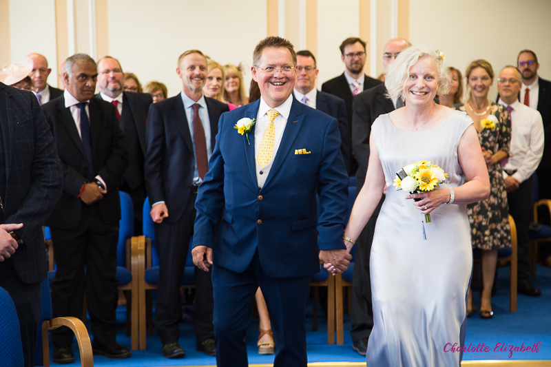 Natural wedding photography in Barnsley registry office wedding