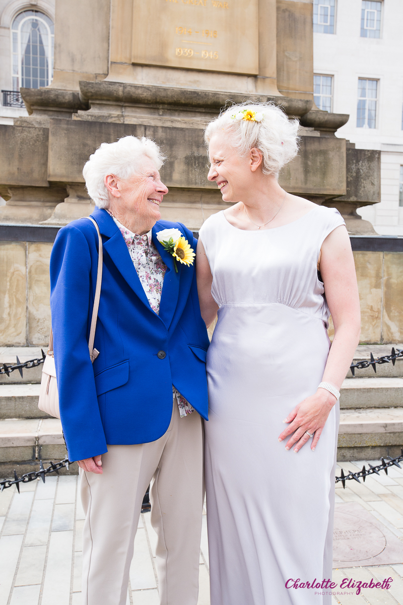 Natural wedding photography in Barnsley registry office wedding
