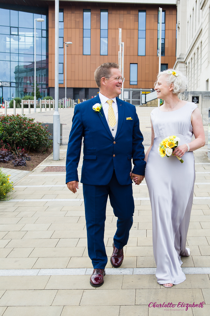 Natural wedding photography in Barnsley registry office wedding