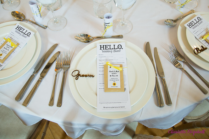 Wedding reception at Cawthorne Village Hall by natural wedding photographer in Barnsley