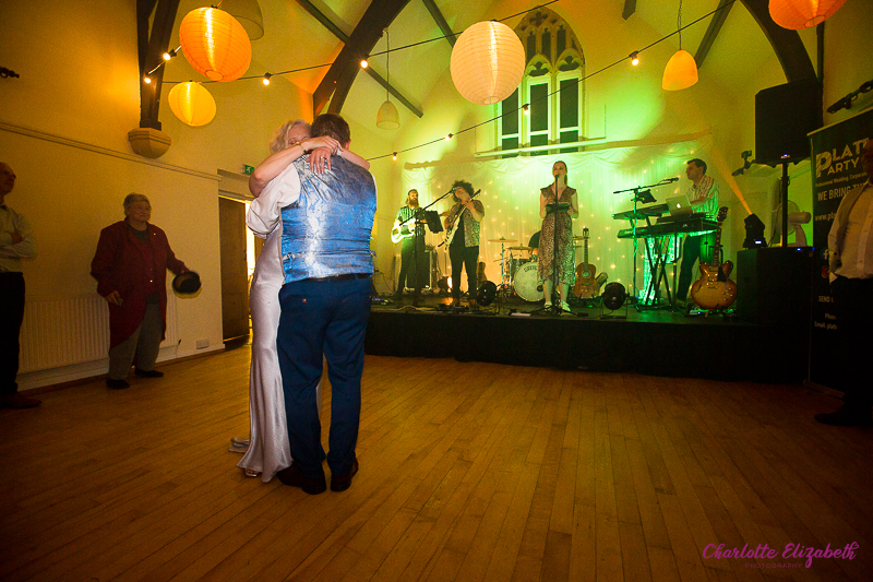 The first dance at Cawthorne Village Hall by natural wedding photographer in Barnsley