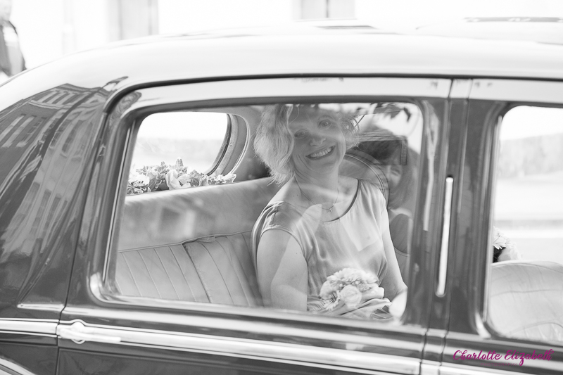 Bride arriving at Barnsley registry office