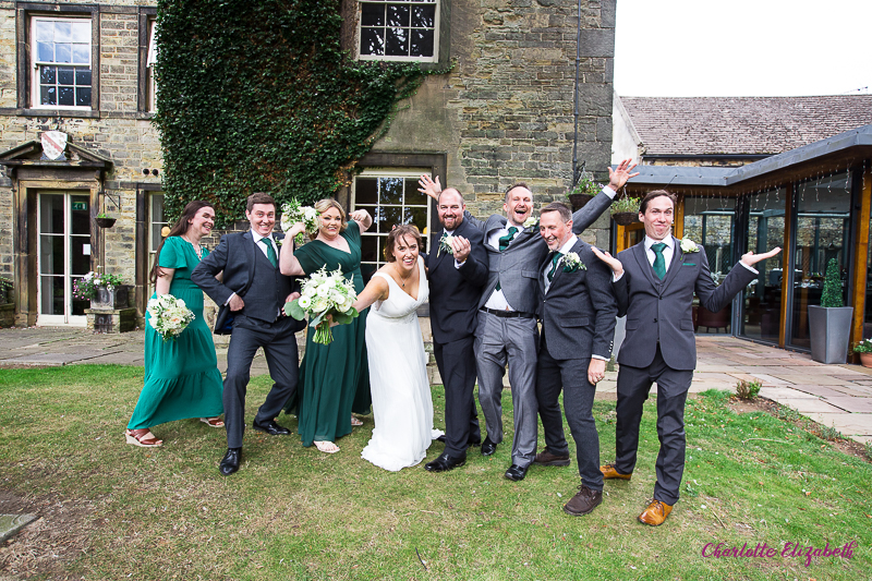 Family portraits at Mosbrough Hall wedding photographer