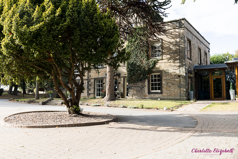 wedding guests at Mosbrough Hall summer wedding