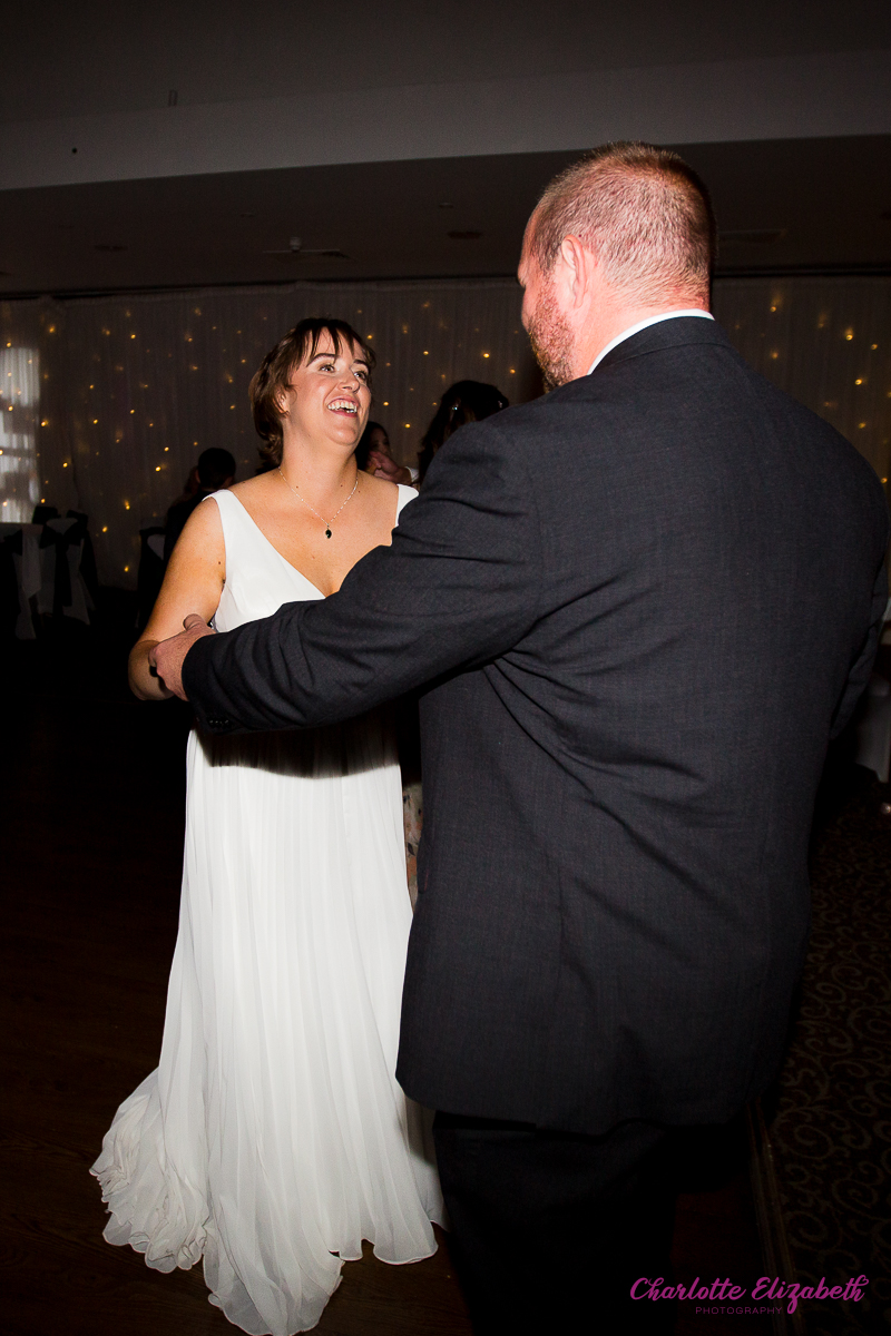 The dancefloor at Mosbrough Hall summer wedding reception