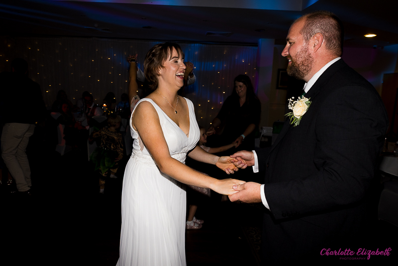 The dancefloor at Mosbrough Hall summer wedding reception
