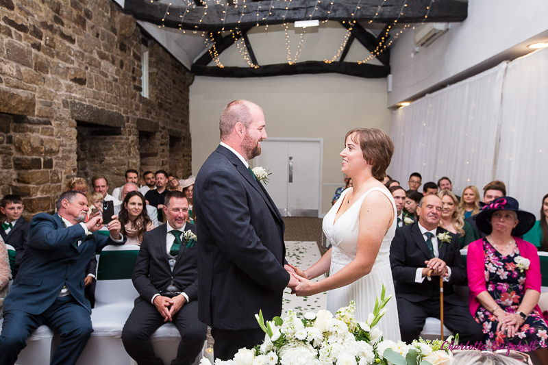 The wedding ceremony at Mosborough Hall Sheffield wedding photographer
