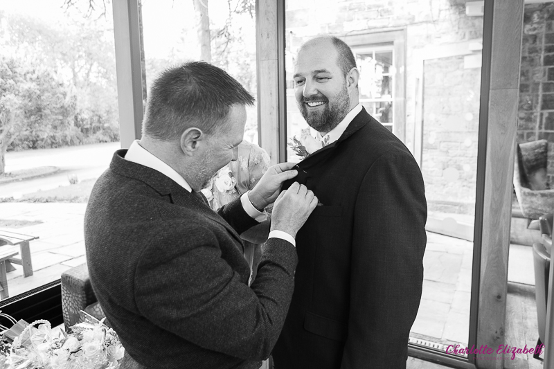 Groom preparations at Mosborough Hall Hotel Sheffield Wedding