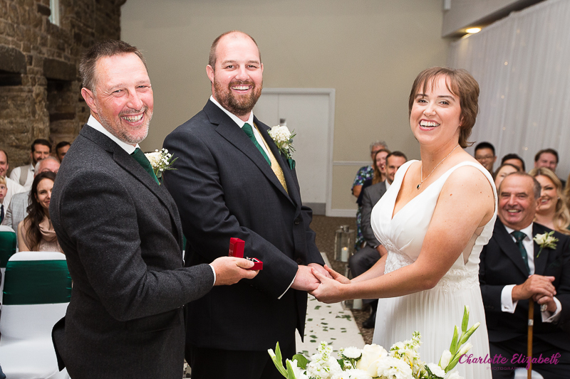 The wedding ceremony at Mosborough Hall Sheffield wedding photographer