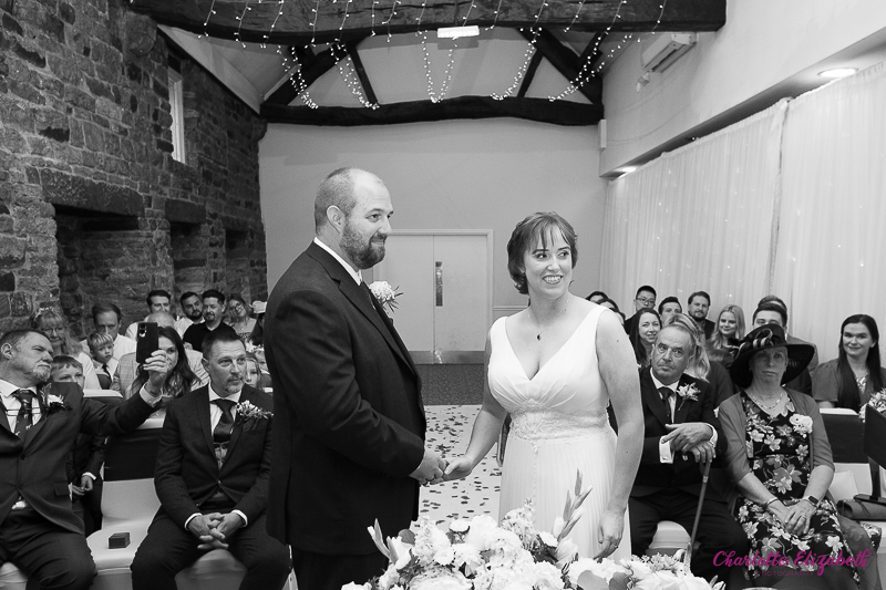 The wedding ceremony at Mosborough Hall Sheffield wedding photographer