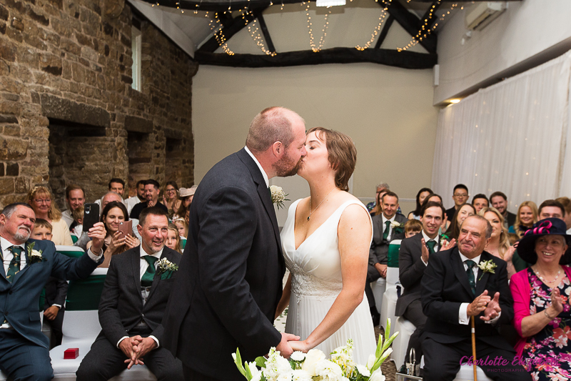 The wedding ceremony at Mosborough Hall Sheffield wedding photographer