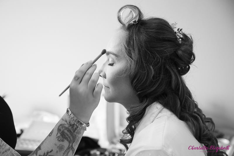 Bridal preparation at Owston Hall Hotel Wedding