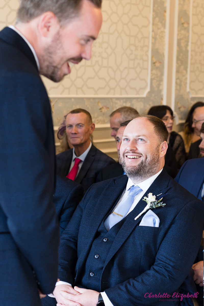 The wedding ceremony at Owston Hall wedding photographer