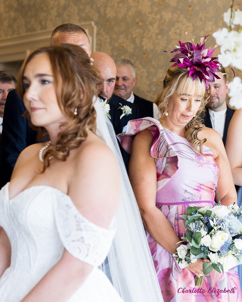 The wedding ceremony at Owston Hall wedding photographer