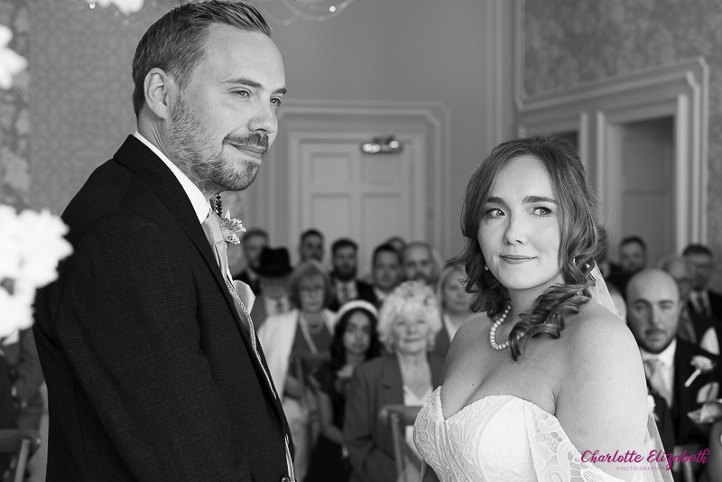 The wedding ceremony at Owston Hall wedding photographer