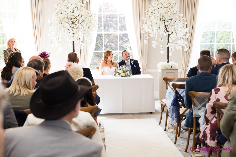 The wedding ceremony at Owston Hall wedding photographer