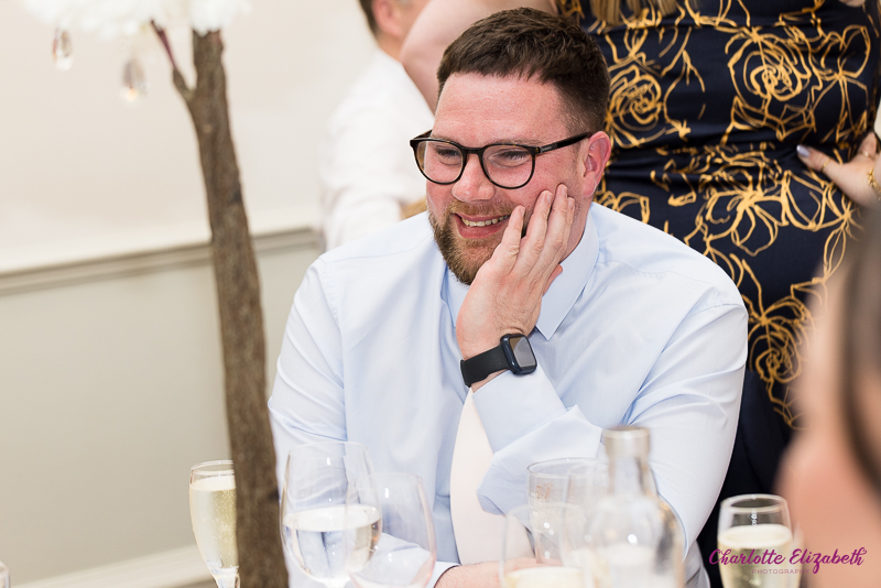 Wedding breakfast at Owston Hall wedding photographer