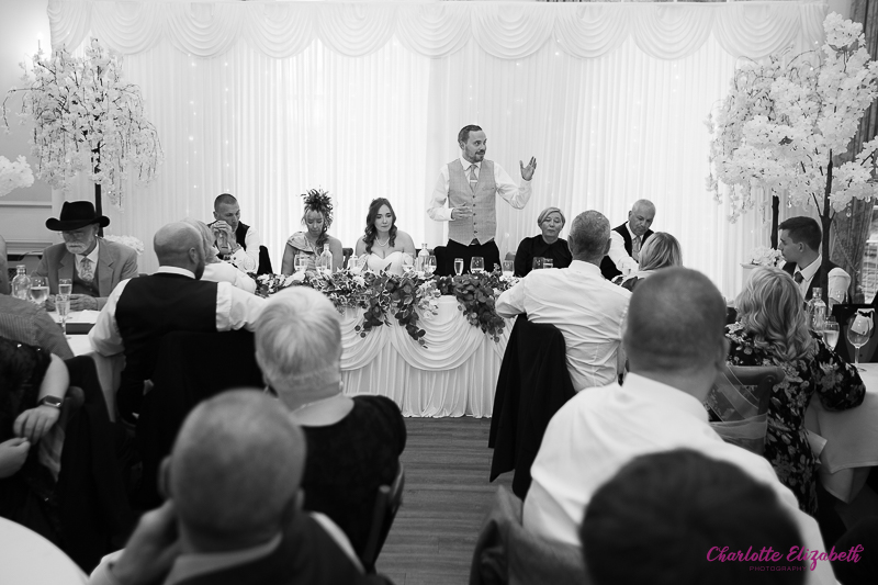 The speeches at Owston Hall Doncaster wedding photographer