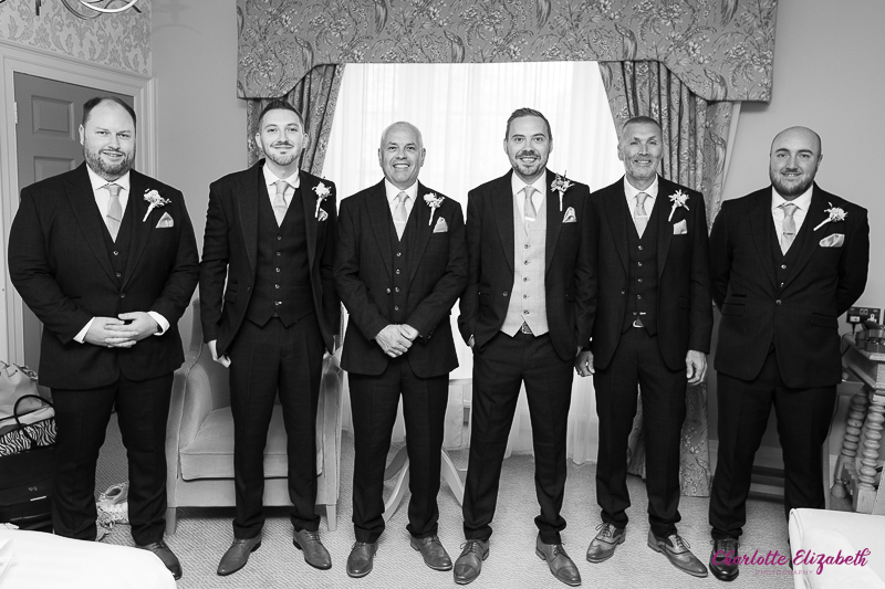 Groom preparations at Owston Hall Hotel
