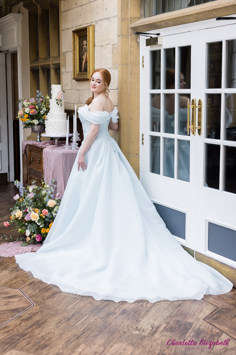 Bridgerton wedding dress inspiration at Rogerthorpe Manor